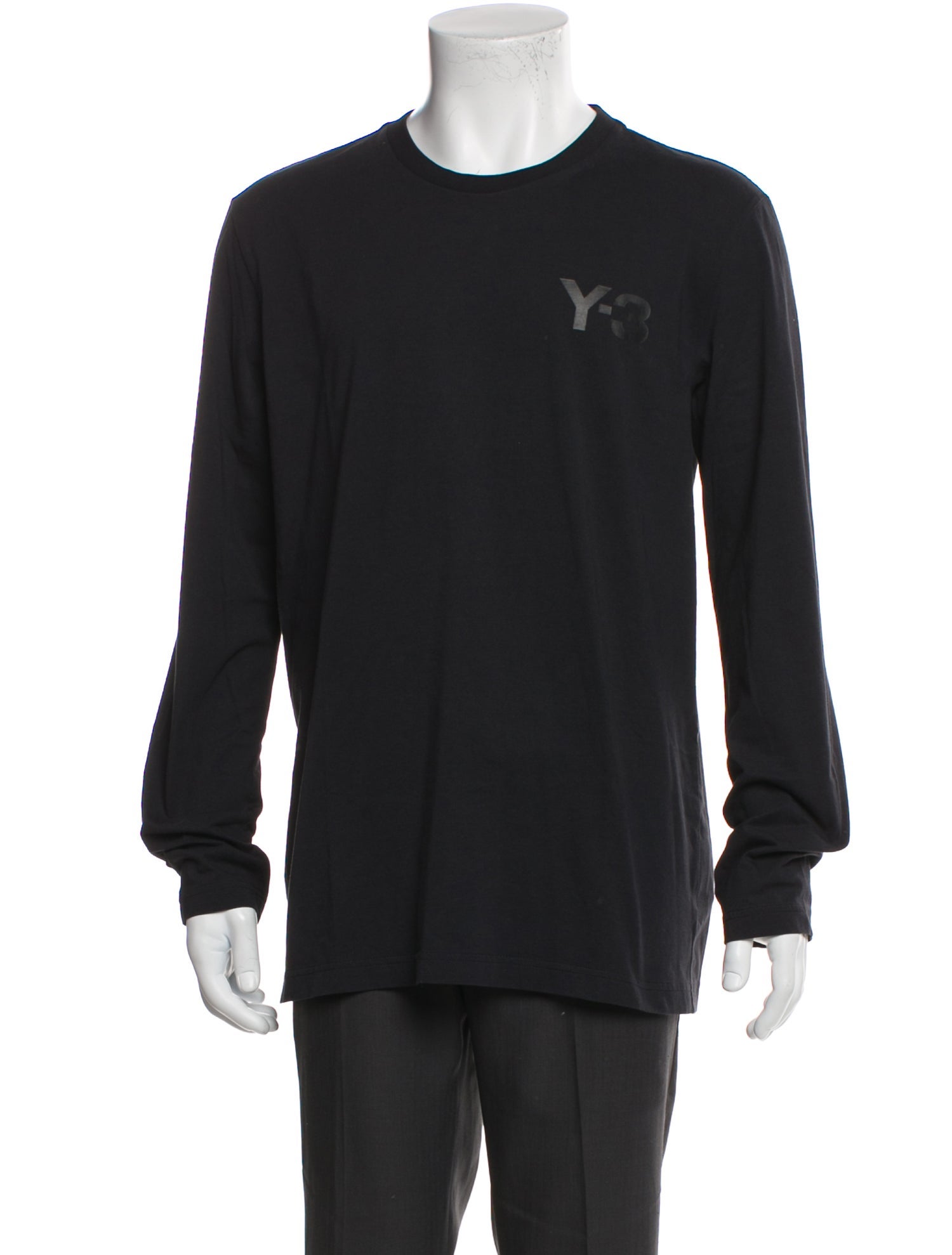 Y-3 Crew Neck Long Sleeve T-Shirt
