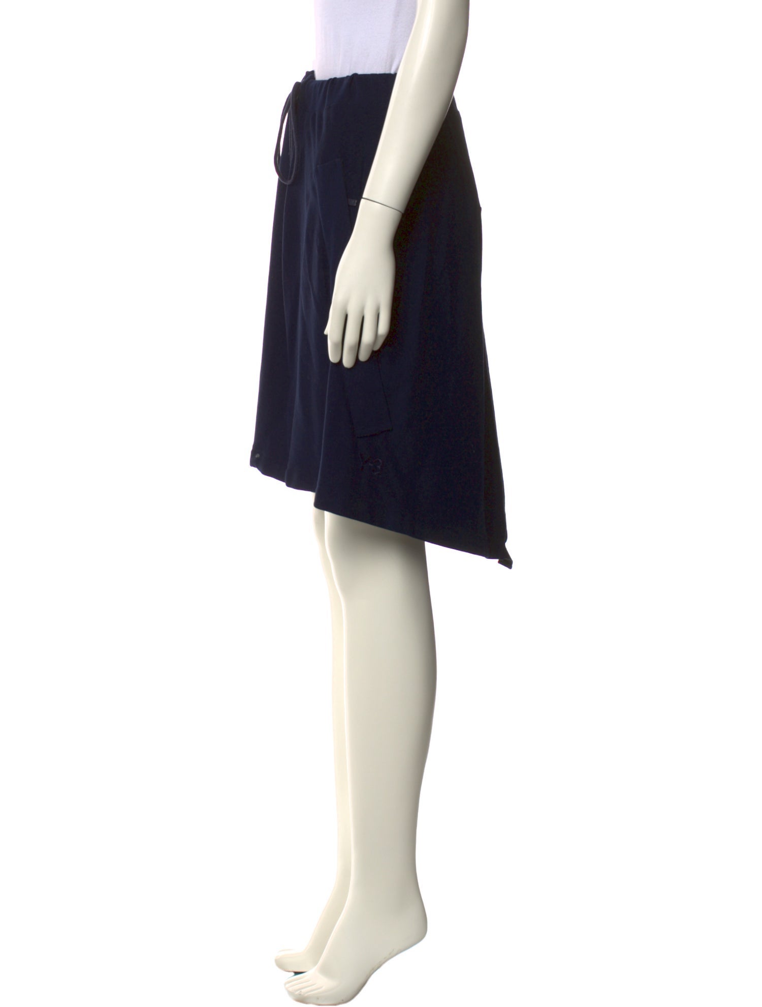 Y-3 Ruffle Embellishment Knee-Length Skirt