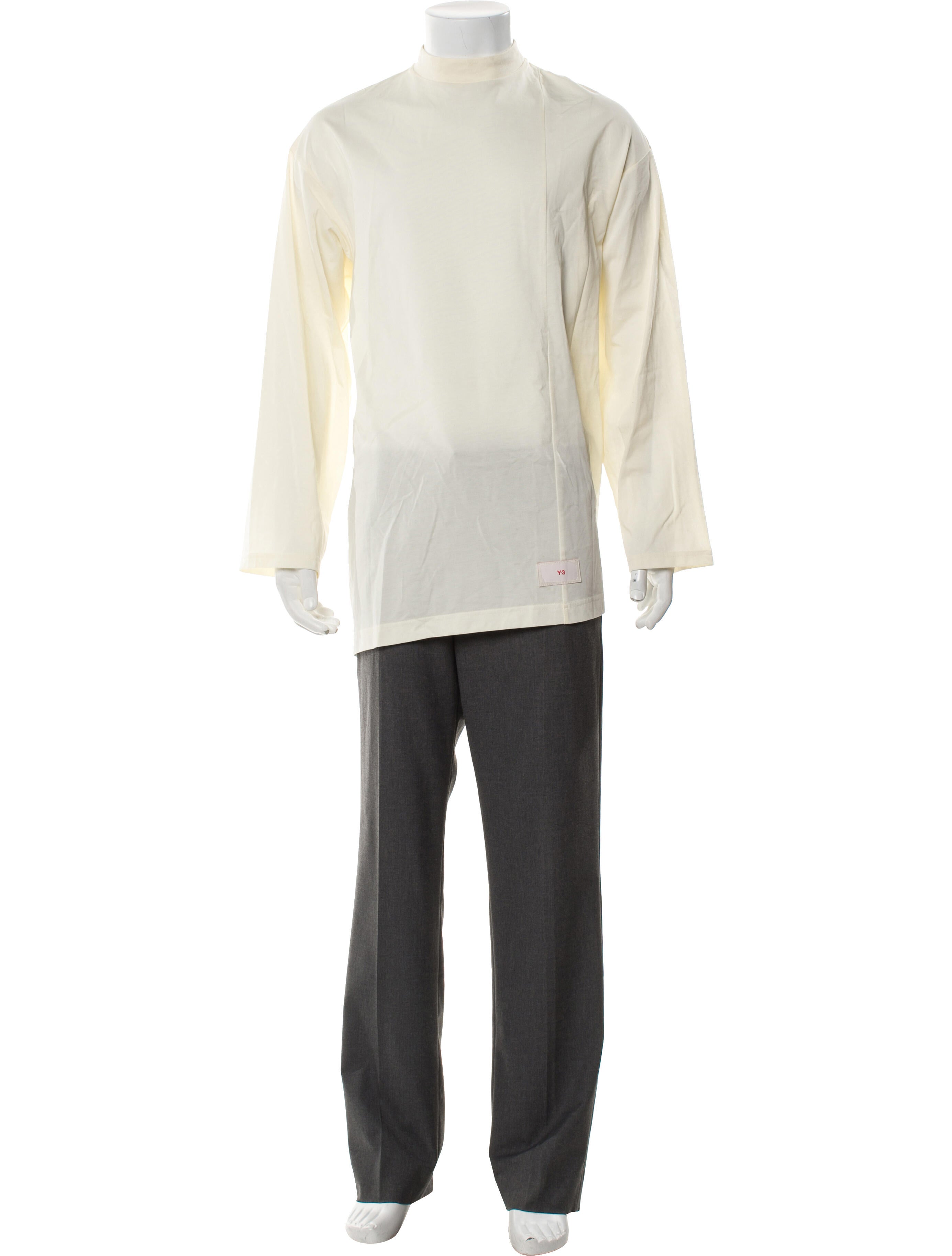 Y-3 Mock Neck Long Sleeve Henley