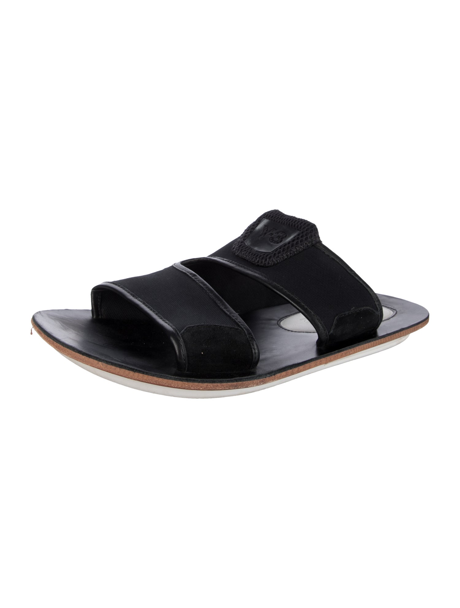 Y-3 Leather Slides