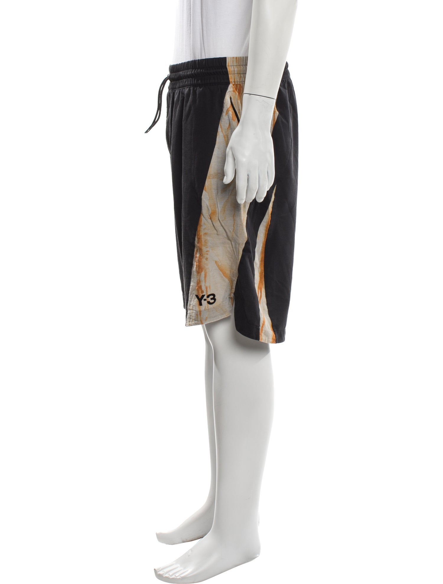 Y-3 Colorblock Pattern Jogger Shorts