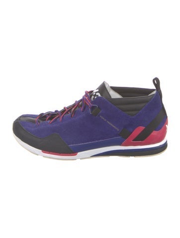 Pre-owned Y-3 Suede Sneakers In Blue