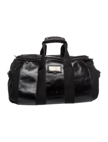 Pre-owned Y-3 Nylon Weekender Bag In Black