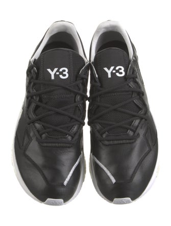 Y-3 x Adidas Leather Mesh Accents Athletic Sneakers