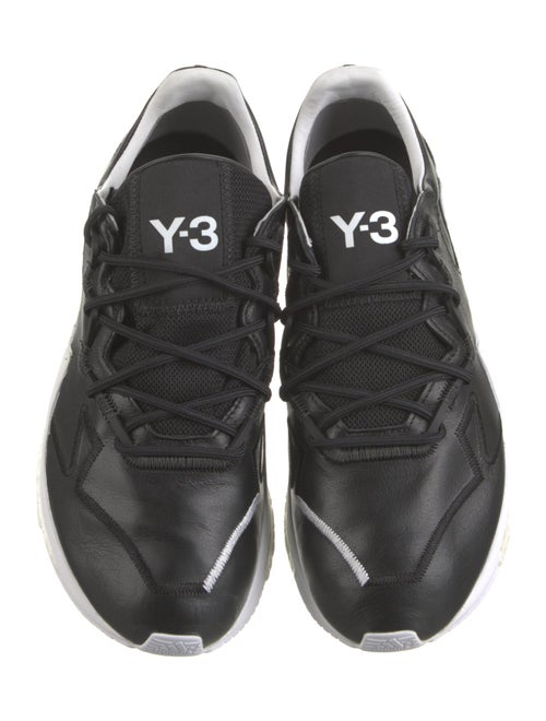 Y-3 x Adidas Leather Mesh Accents Athletic Sneakers