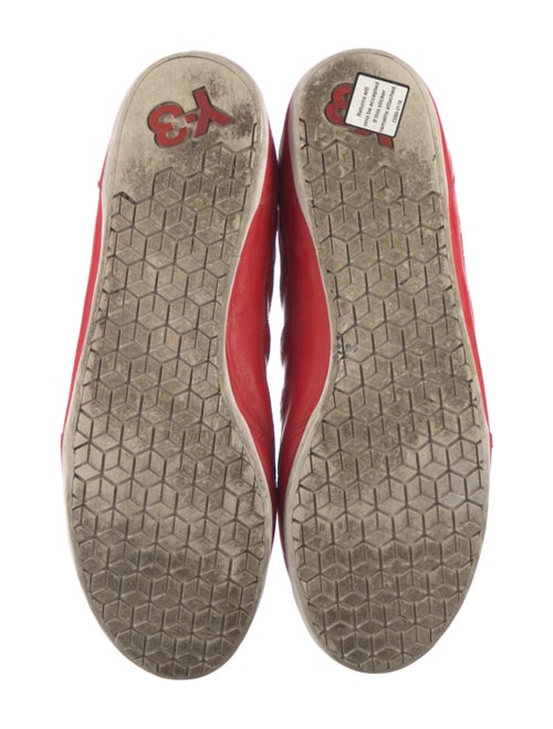 Y-3 x Adidas Leather Printed Sneakers