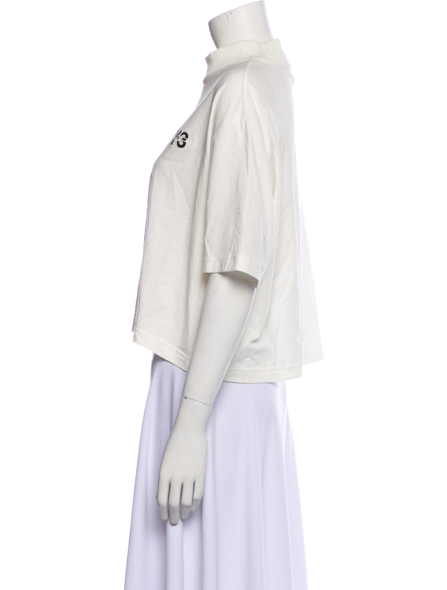 Y-3 x Adidas Mock Neck Short Sleeve Crop Top w/ Tags