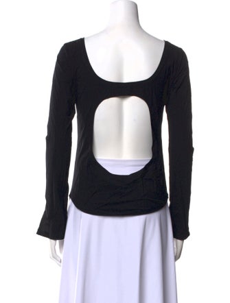 Y-3 x Adidas Bateau Neckline Long Sleeve Top