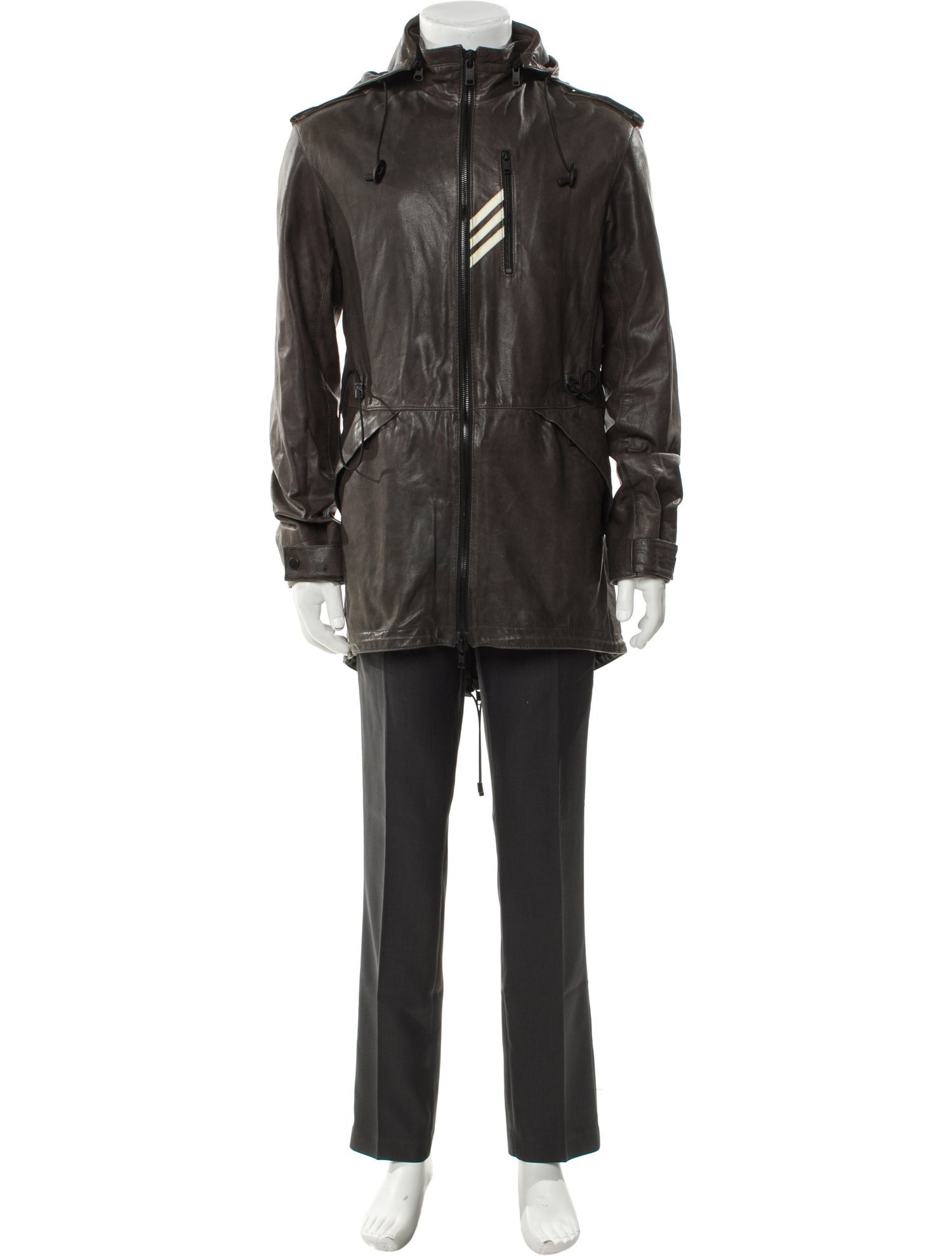 Y-3 x Adidas Lamb Leather Parka