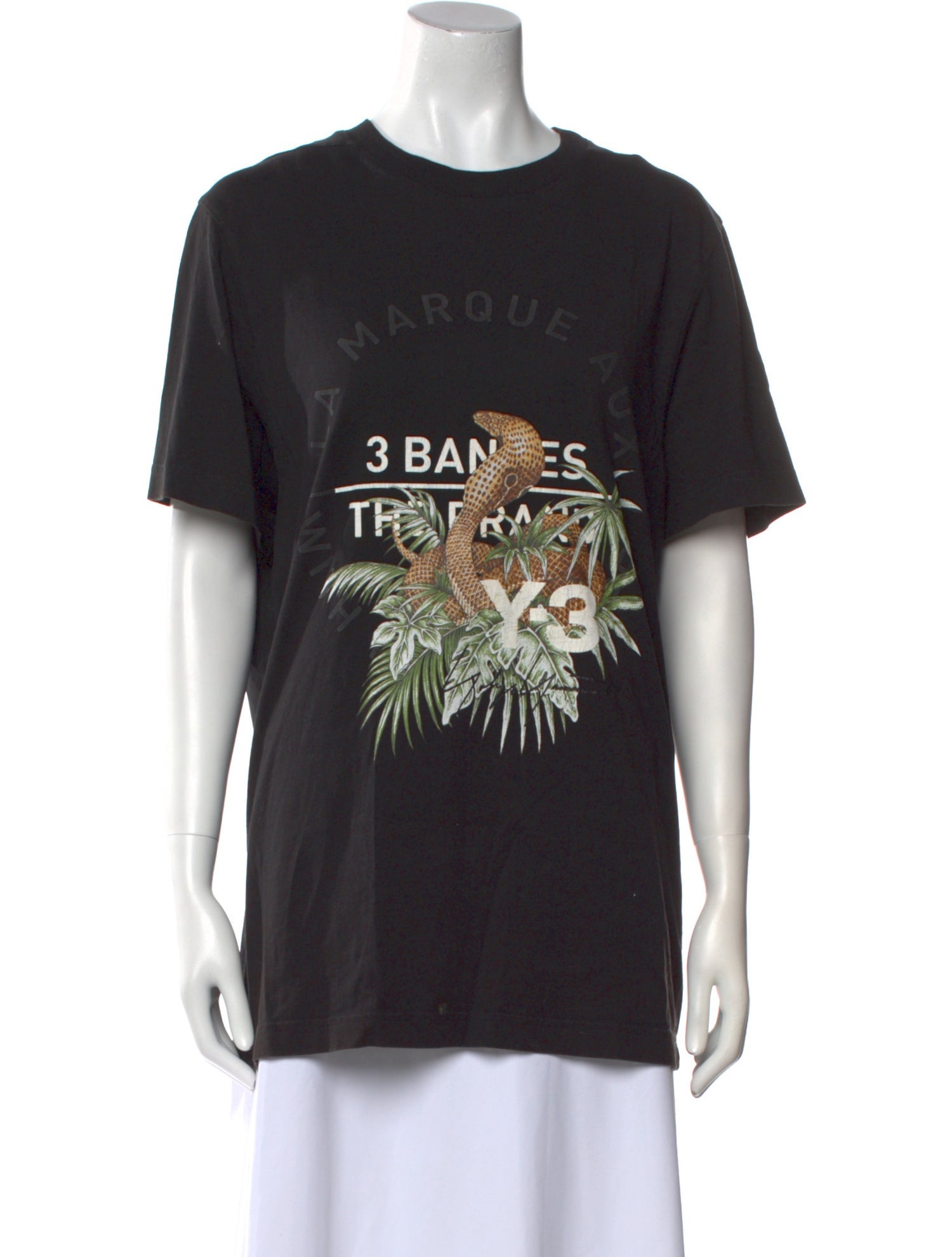 Y-3 x Adidas Graphic Print Crew Neck T-Shirt