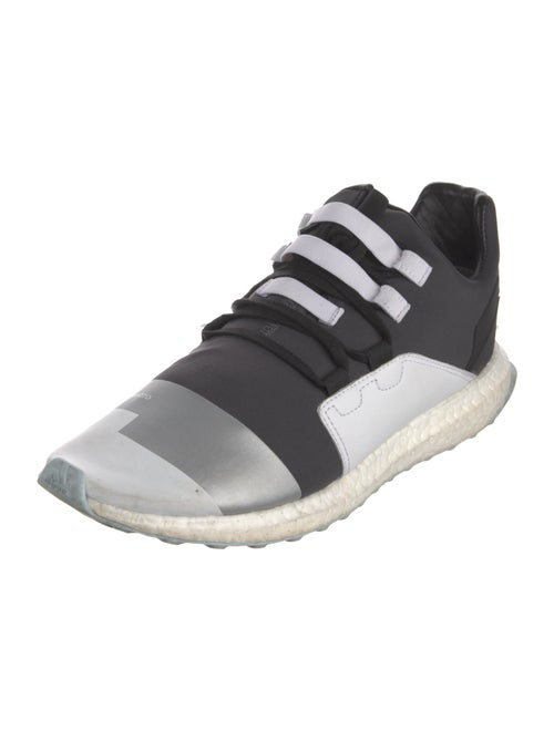 Y-3 x Adidas Nylon Colorblock Pattern Sneakers