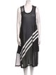 Y-3 x Adidas Striped Midi Length Dress