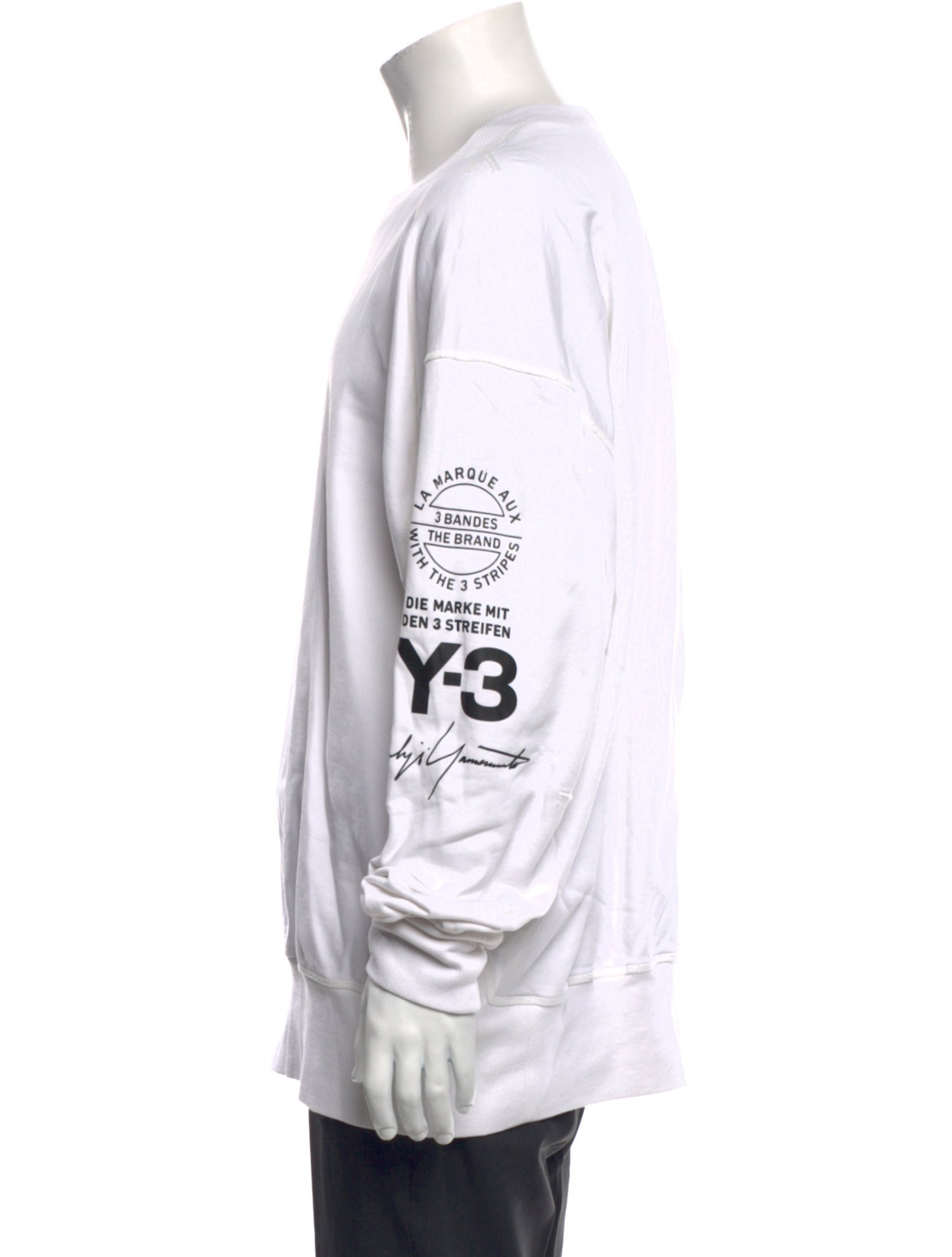 Y-3 x Adidas Crew Neck Long Sleeve Sweatshirt