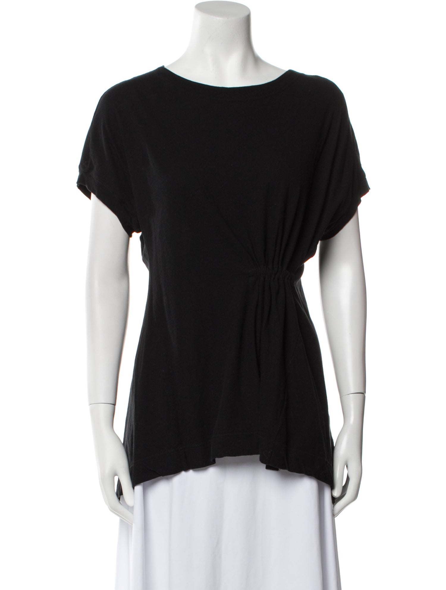 Y-3 x Adidas Bateau Neckline Short Sleeve T-Shirt