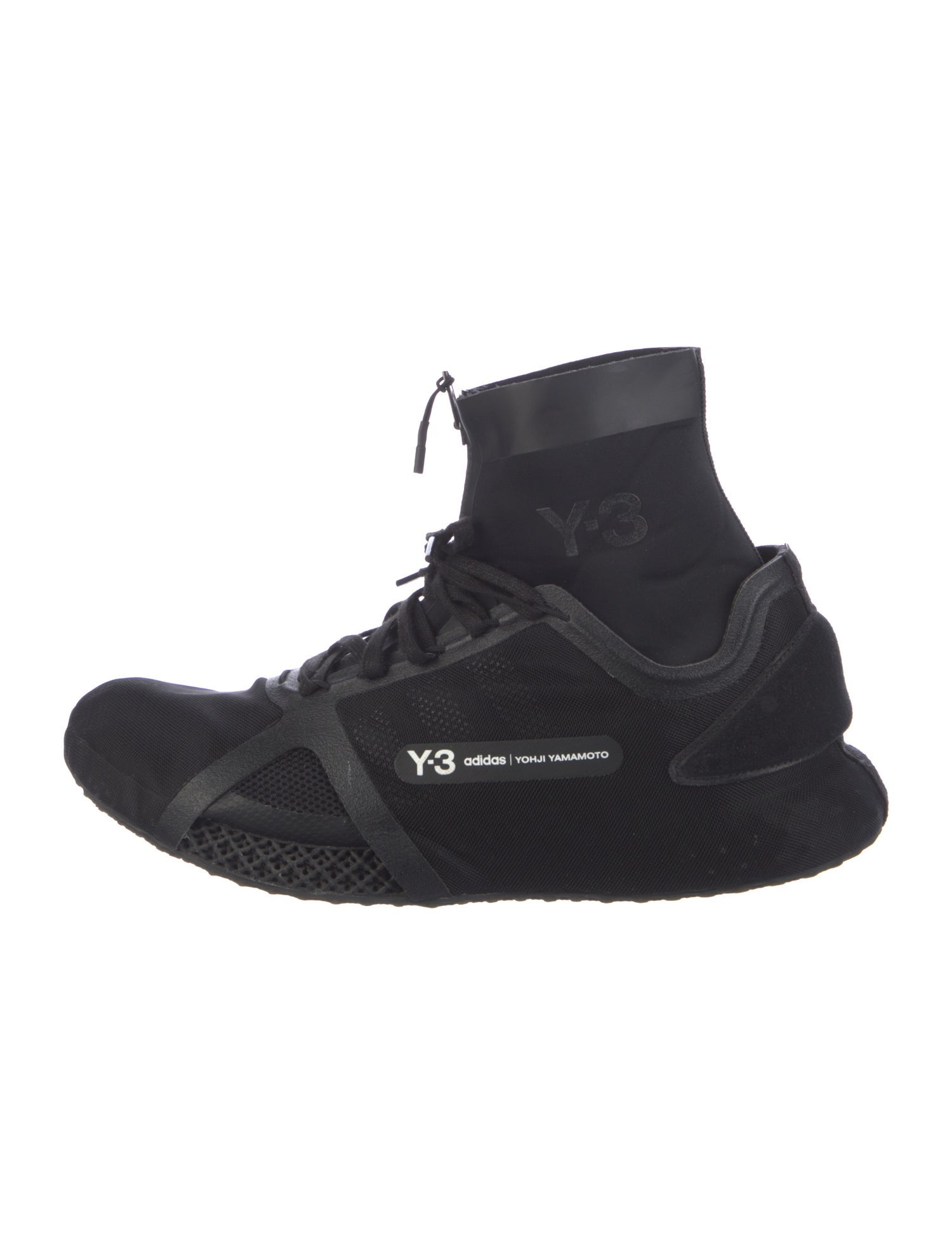 Y-3 x Adidas Mesh Printed Sock Sneakers