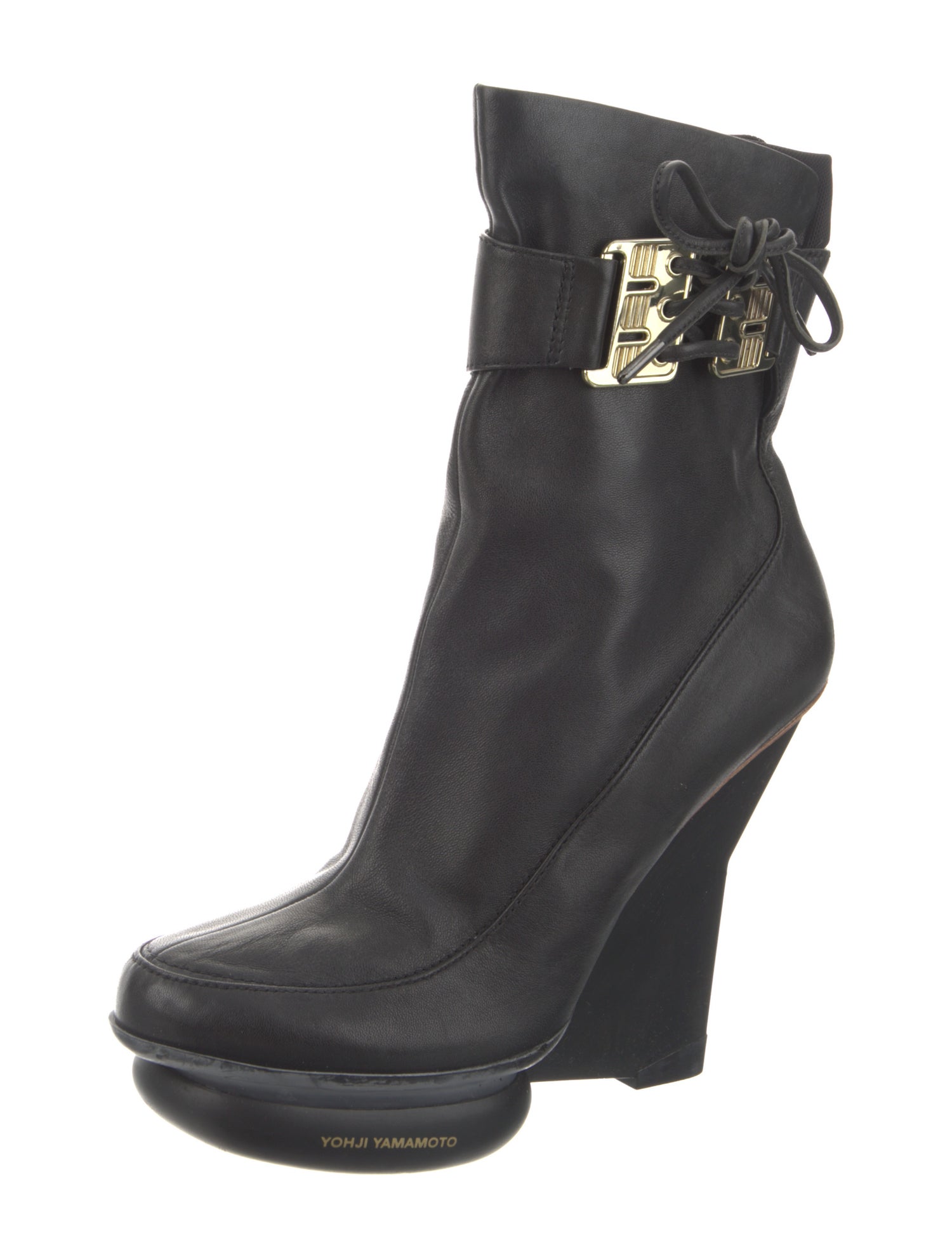 Y-3 x Adidas Leather Boots