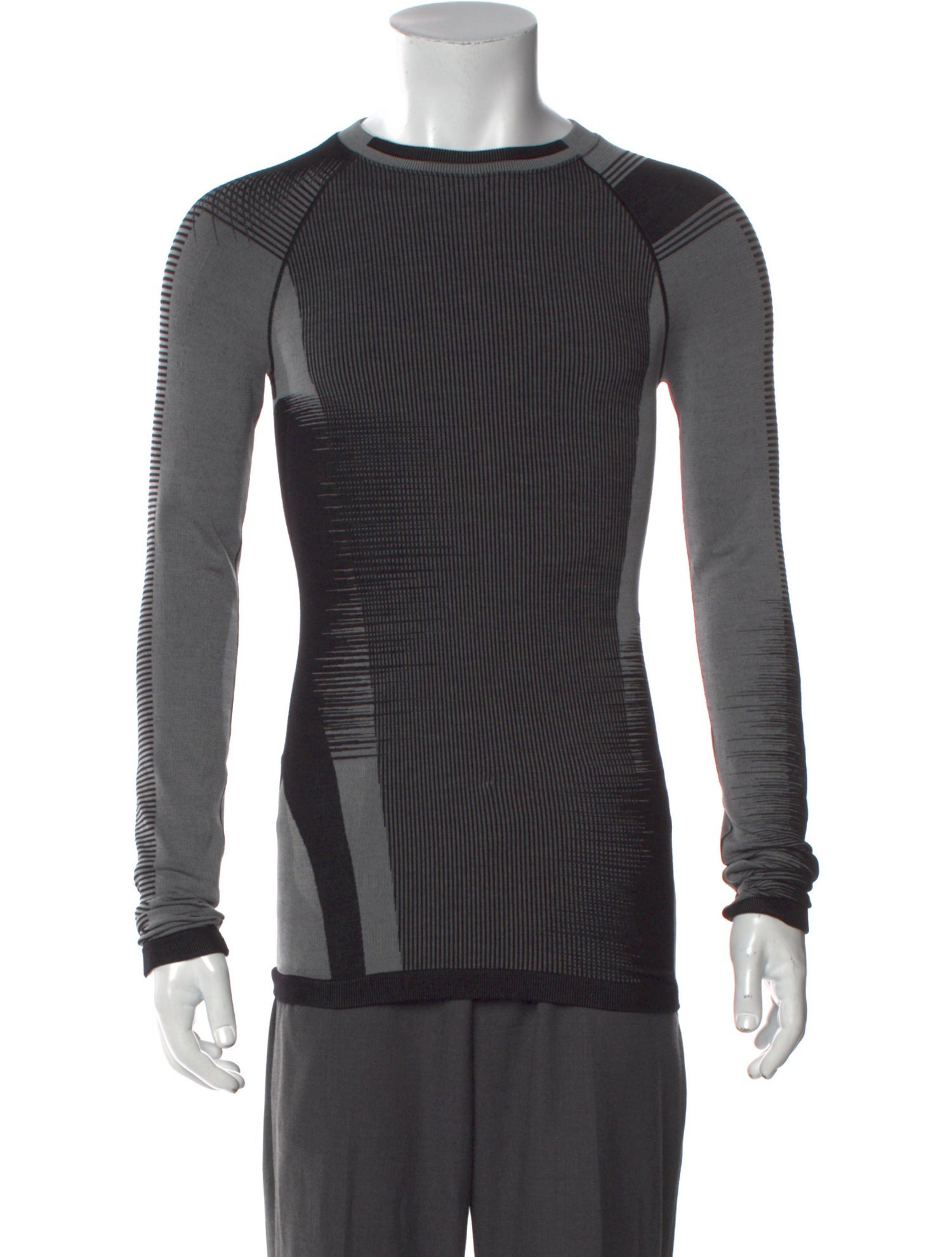 Y-3 x Adidas Colorblock Pattern Crew Neck Pullover