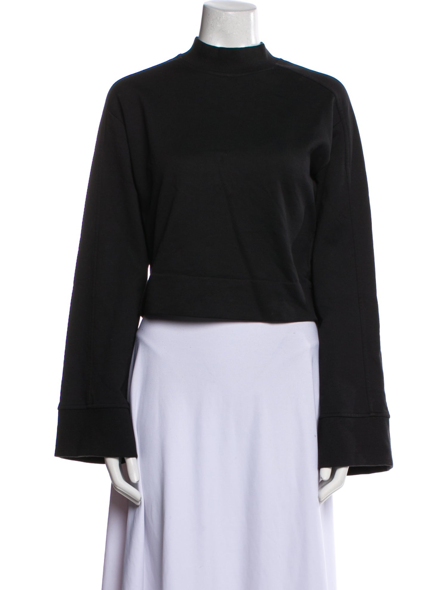 Y-3 x Adidas Mock Neck Long Sleeve Sweatshirt