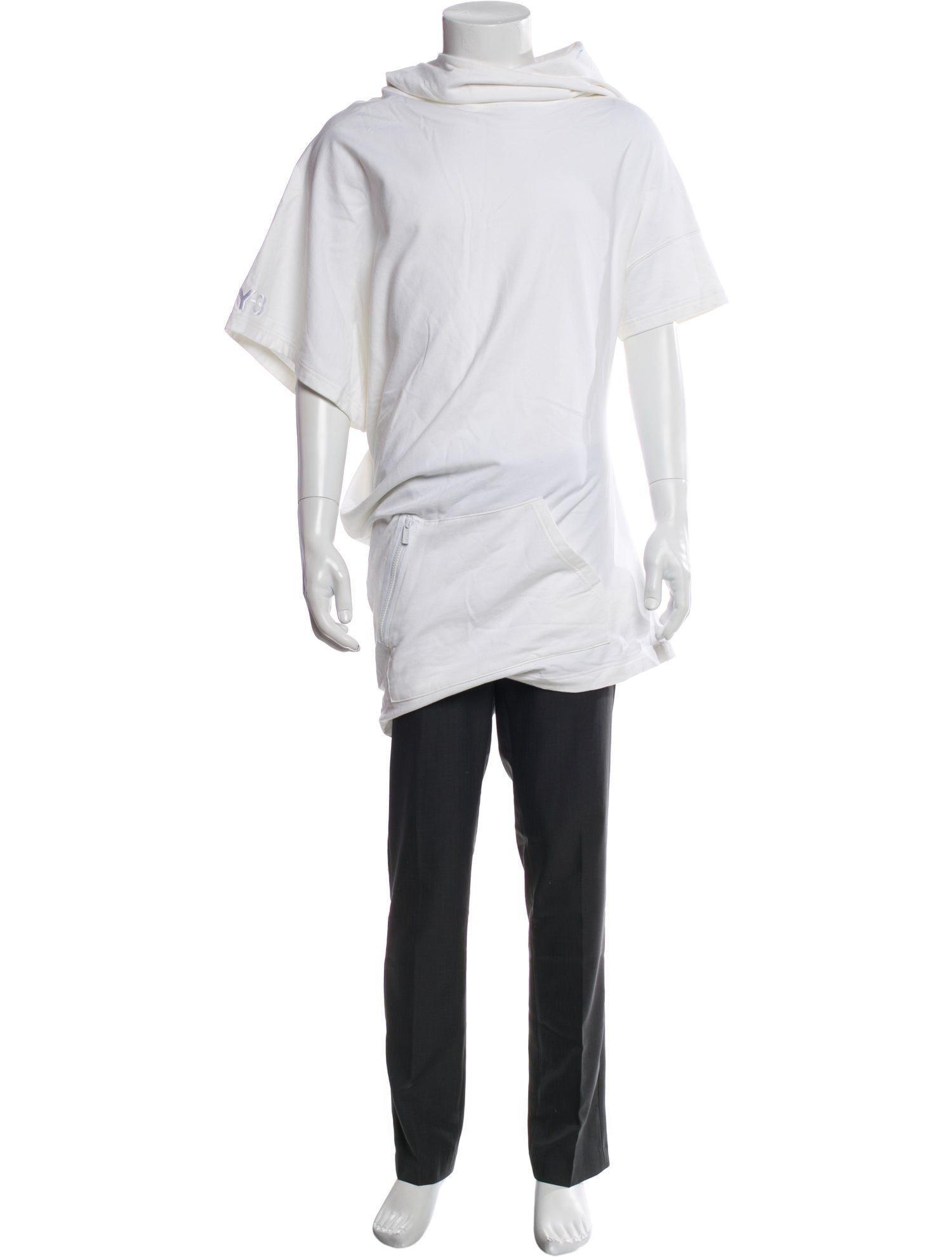 Y-3 x Adidas Crew Neck Short Sleeve Hoodie