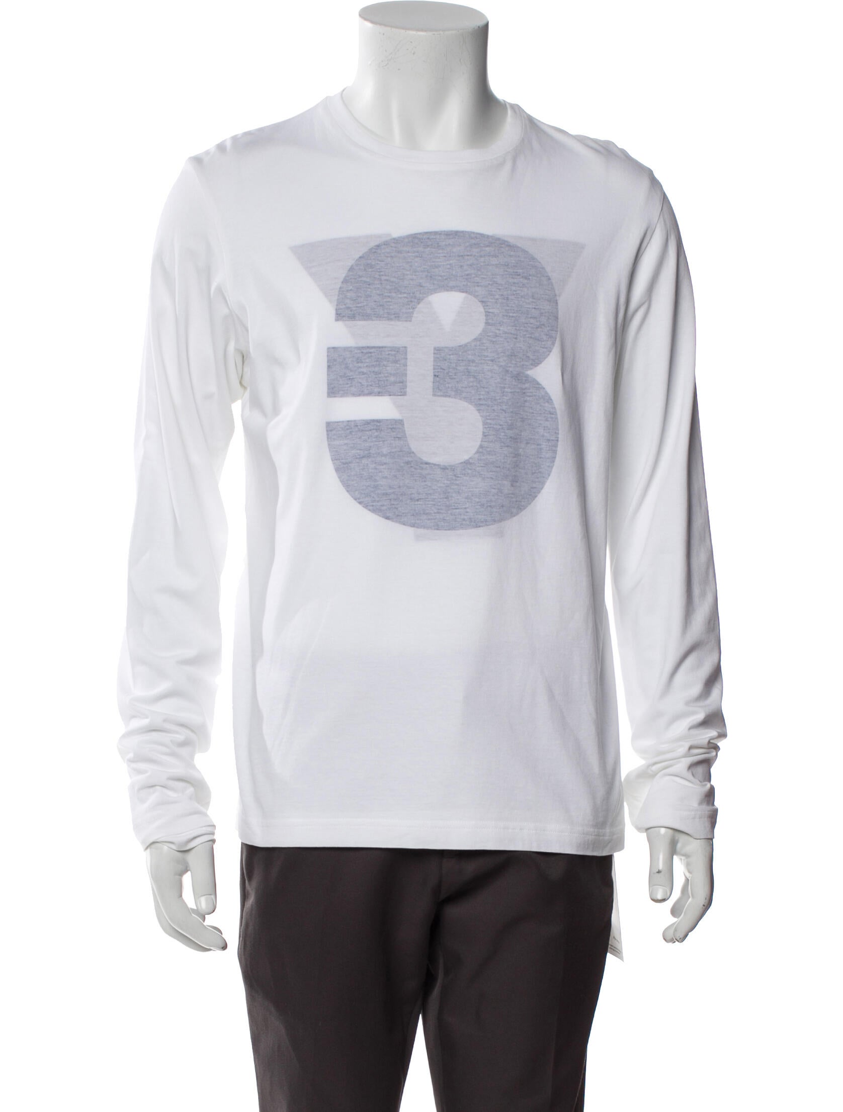Y-3 x Adidas Graphic Print Crew Neck T-Shirt