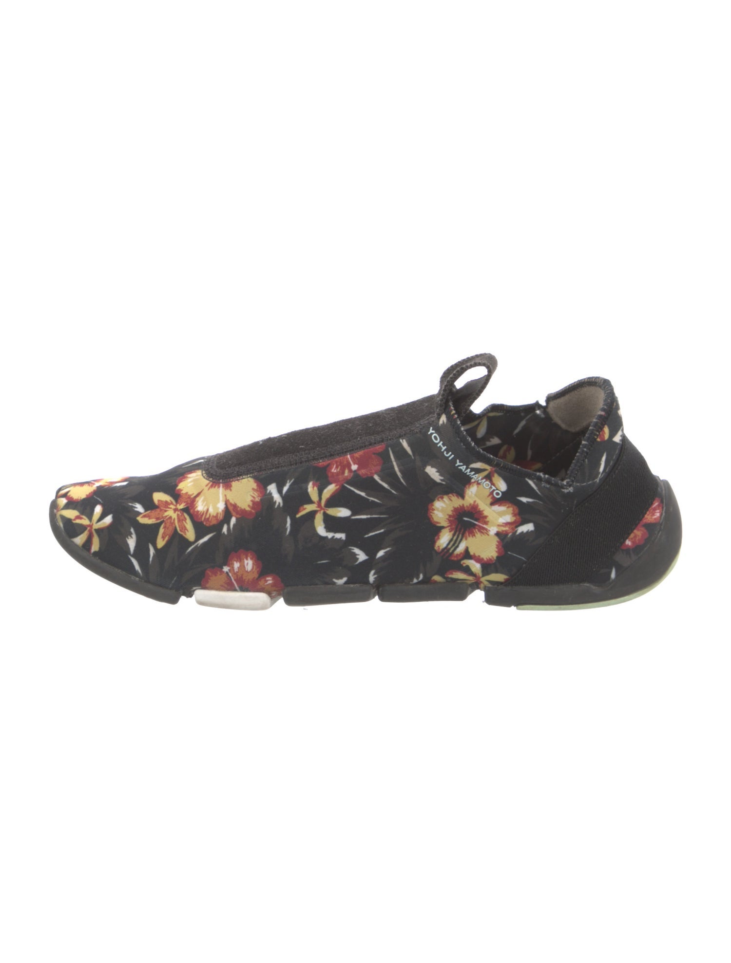 Y-3 x Adidas Neoprene Floral Print Athletic Sneakers