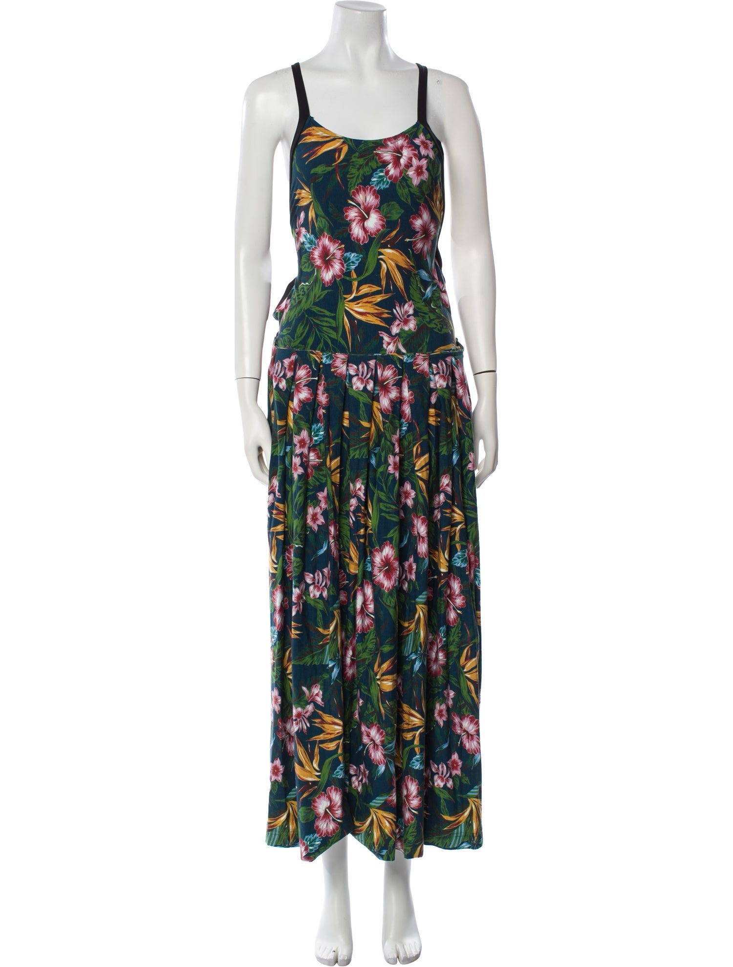 Y-3 x Adidas Floral Print Long Dress