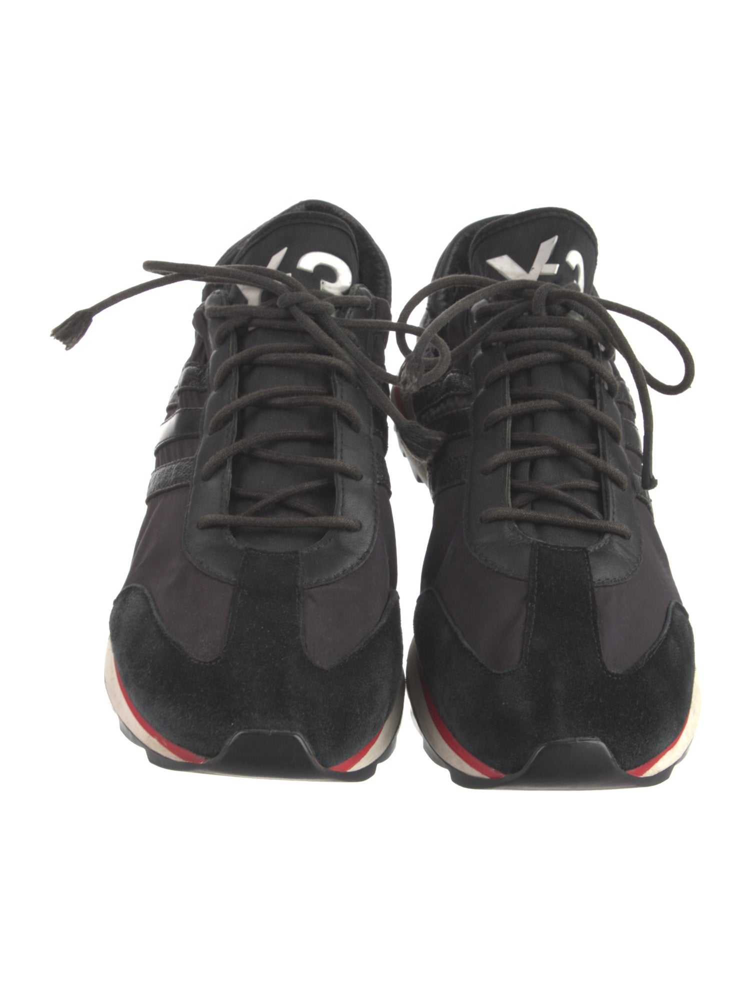 Y-3 x Adidas Leather Athletic Sneakers