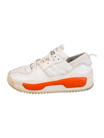 Y-3 x Adidas Leather Printed Sneakers