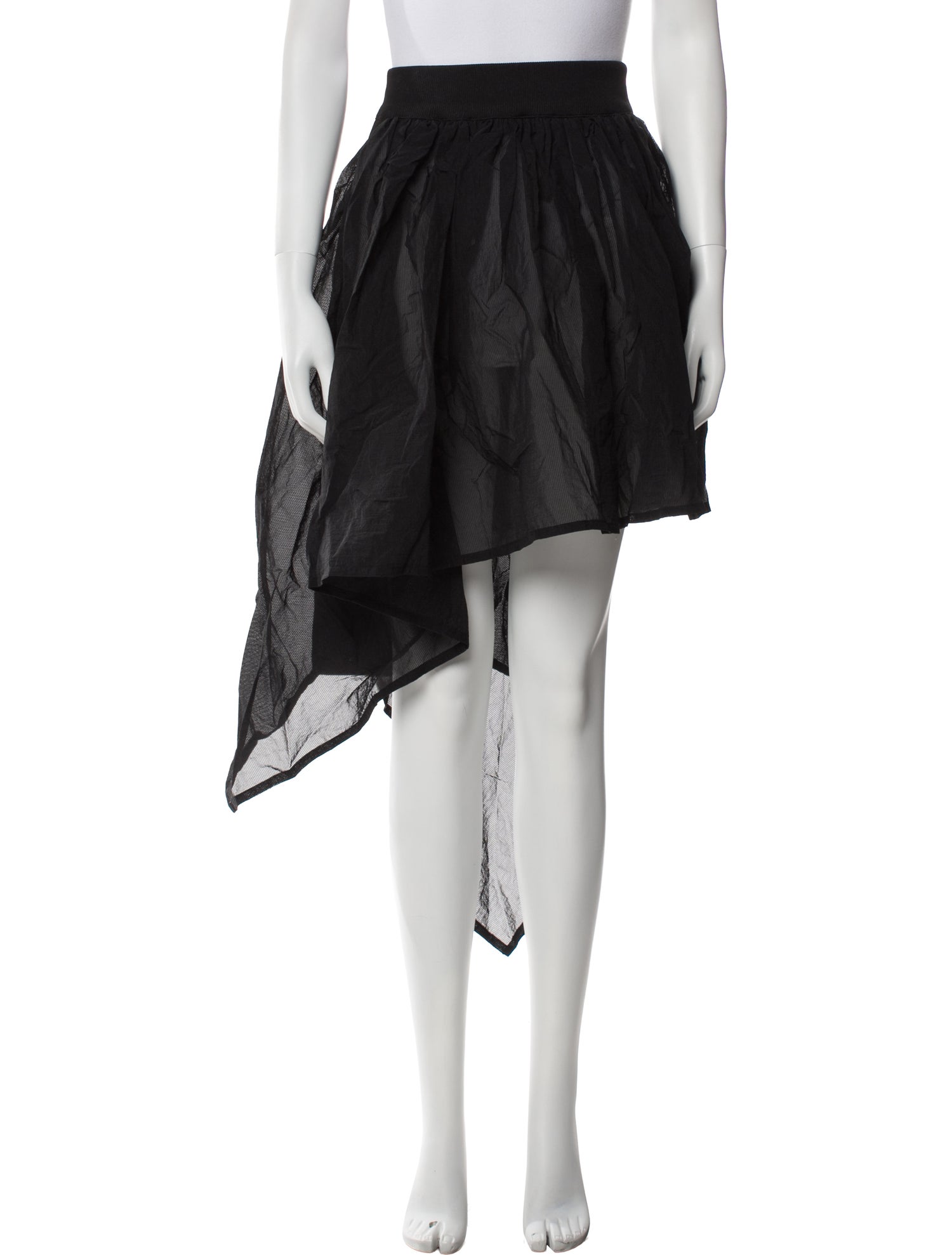 Y-3 x Adidas Ruffle Embellishment Knee-Length Skirt