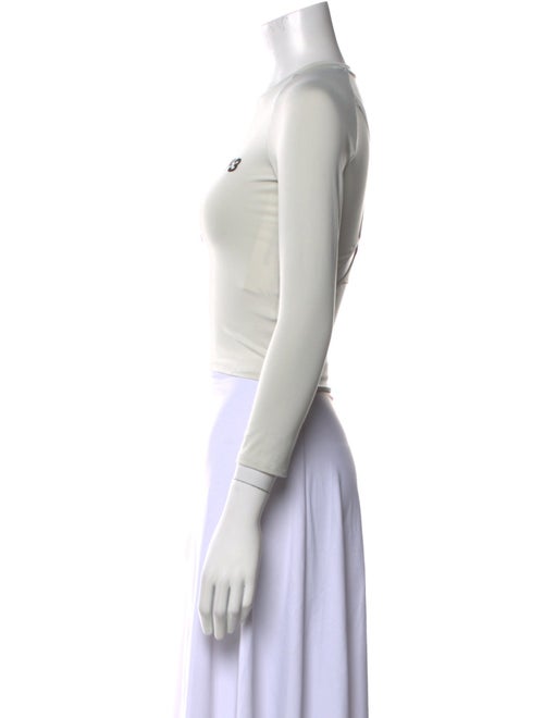 Y-3 x Adidas Graphic Print Bateau Neckline Crop Top