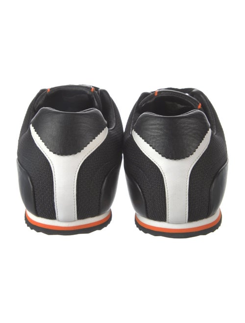 Y-3 x Adidas Mesh Leather Trim Embellishment Sneakers