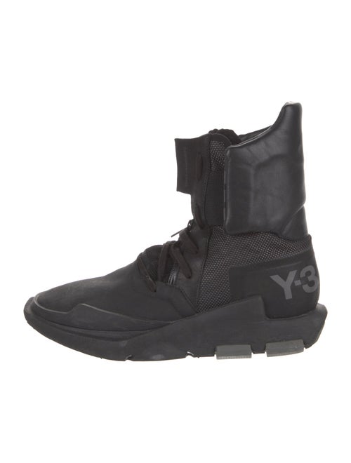 Y-3 x Adidas Nylon Printed Athletic Sneakers