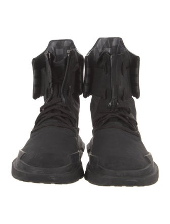 Y-3 x Adidas Nylon Printed Athletic Sneakers