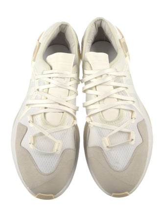 Y-3 x Adidas Leather Colorblock Pattern Sneakers