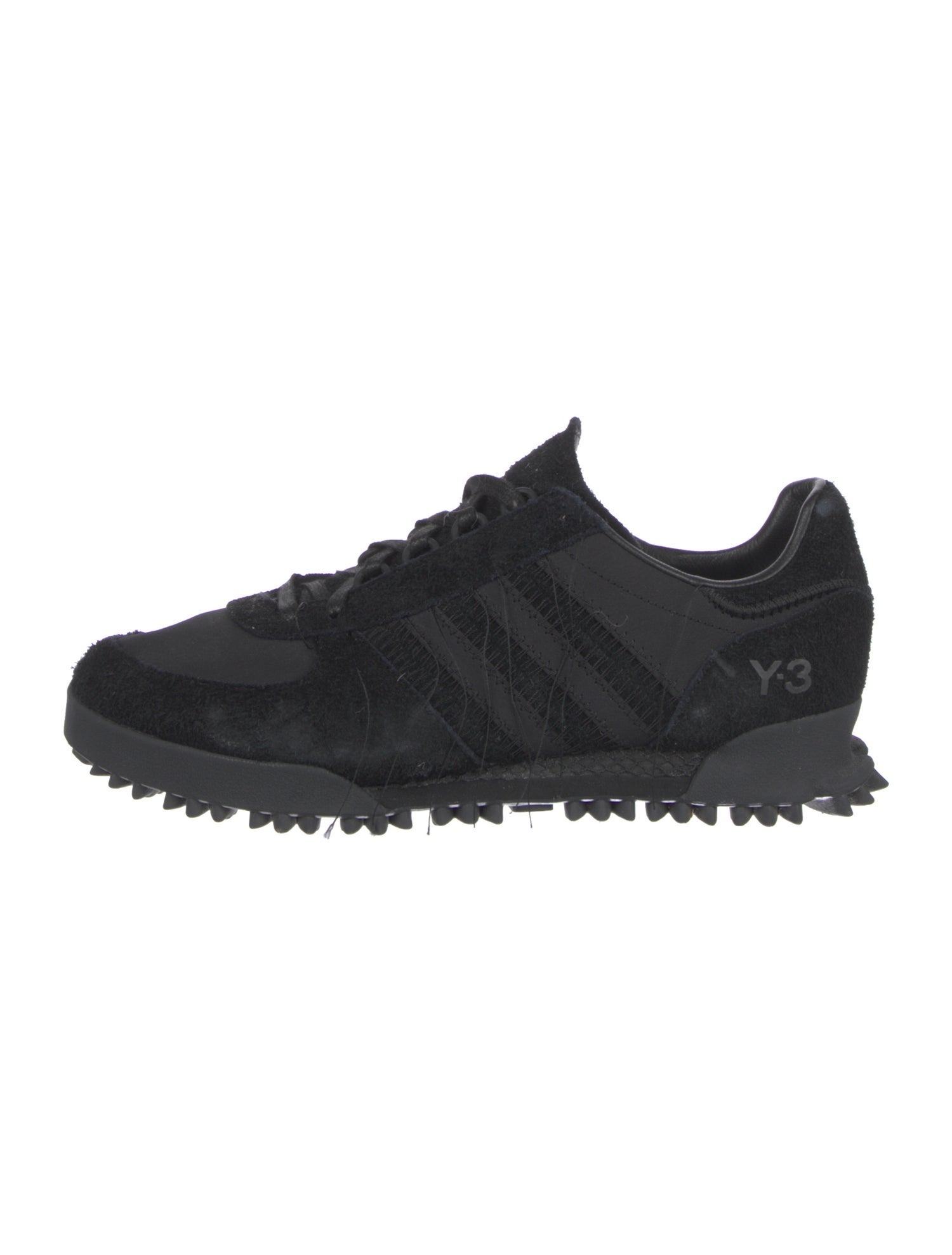 Y-3 x Adidas Suede Printed Athletic Sneakers