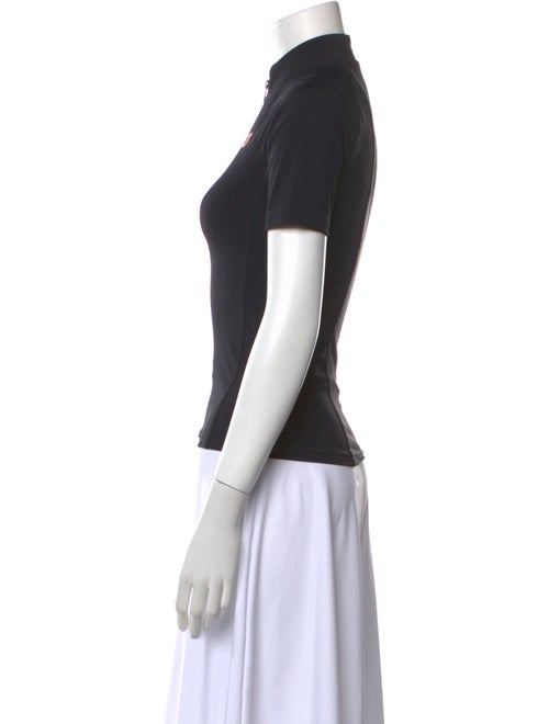 Y-3 x Adidas Graphic Print Mock Neck Polo