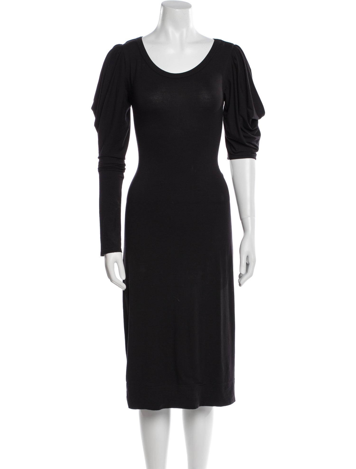 Y-3 x Adidas Scoop Neck Midi Length Dress