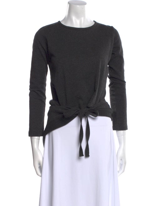 Y-3 x Adidas Scoop Neck Three-Quarter Sleeve Top