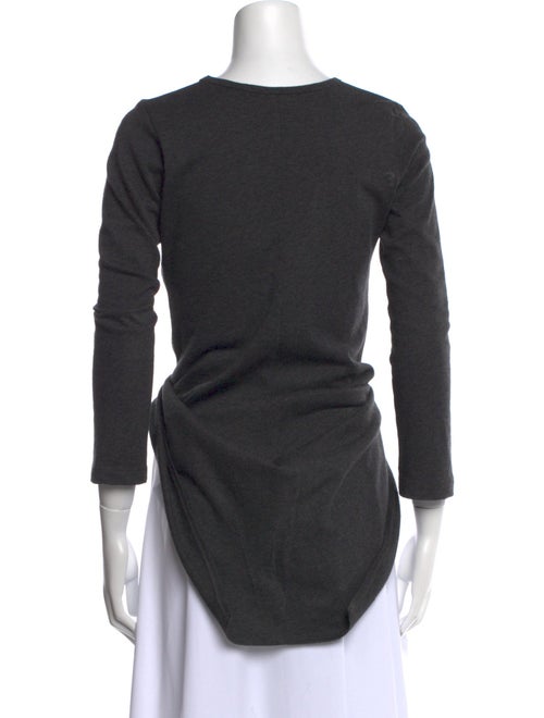 Y-3 x Adidas Scoop Neck Three-Quarter Sleeve Top