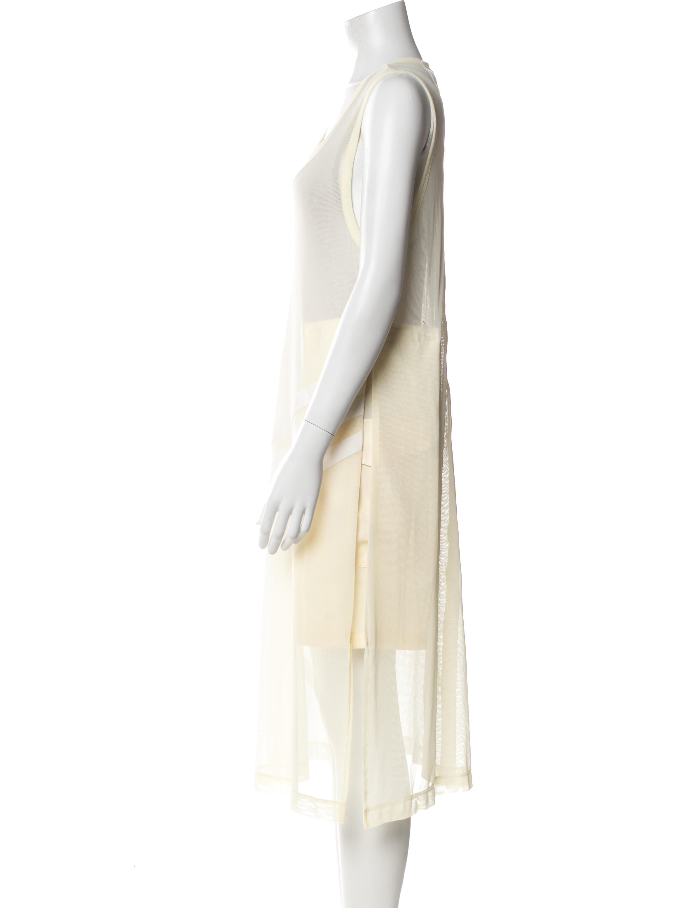 Y-3 x Adidas Striped Midi Length Dress