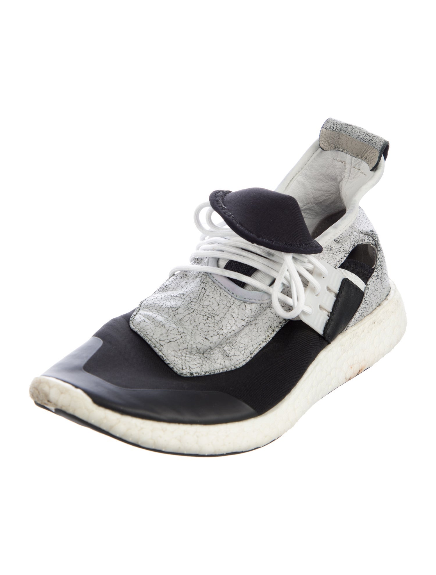 Y-3 x Adidas Neoprene Printed Athletic Sneakers