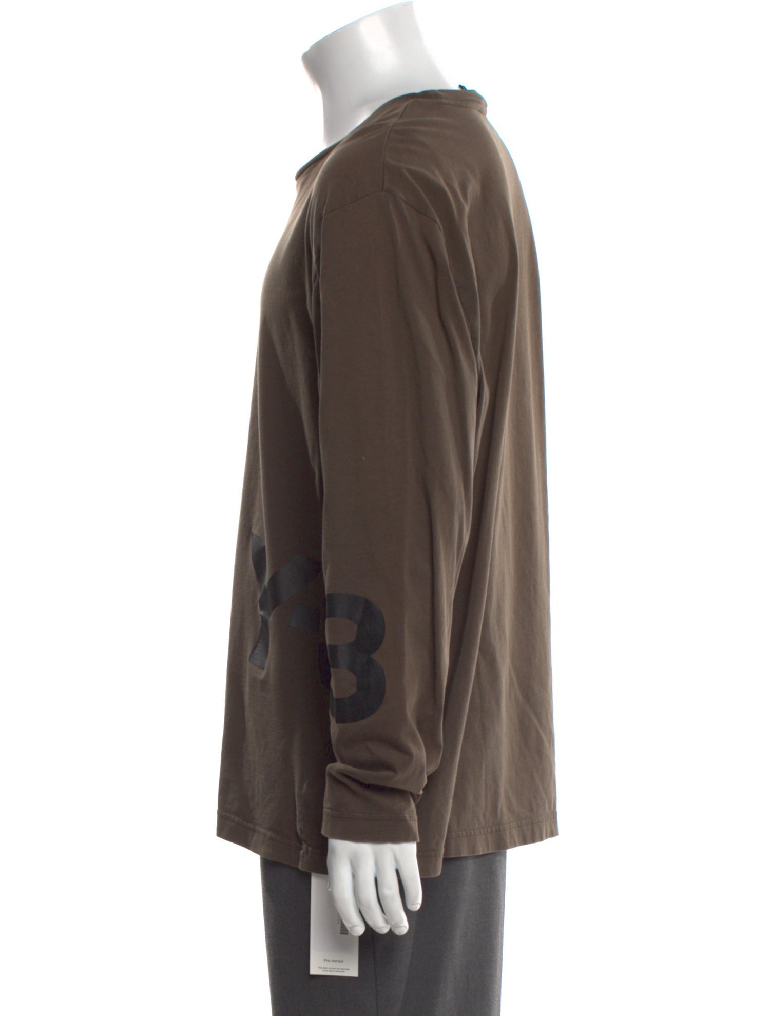 Y-3 x Adidas Crew Neck Long Sleeve T-Shirt