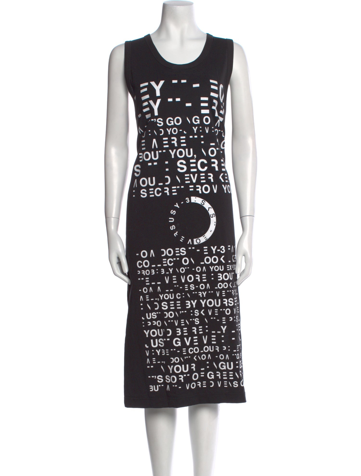 Y-3 x Adidas Printed Midi Length Dress