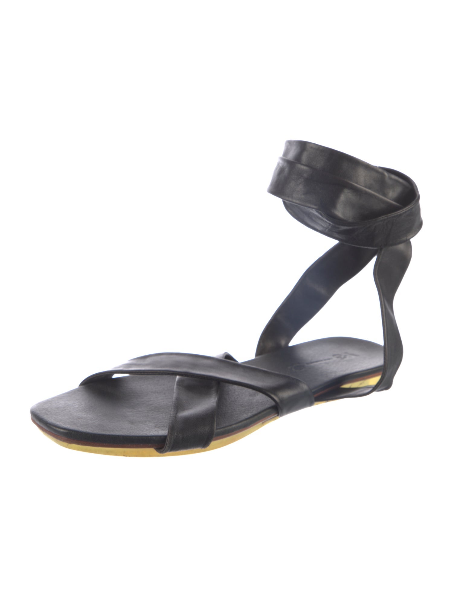 Y-3 x Adidas Leather Gladiator Sandals