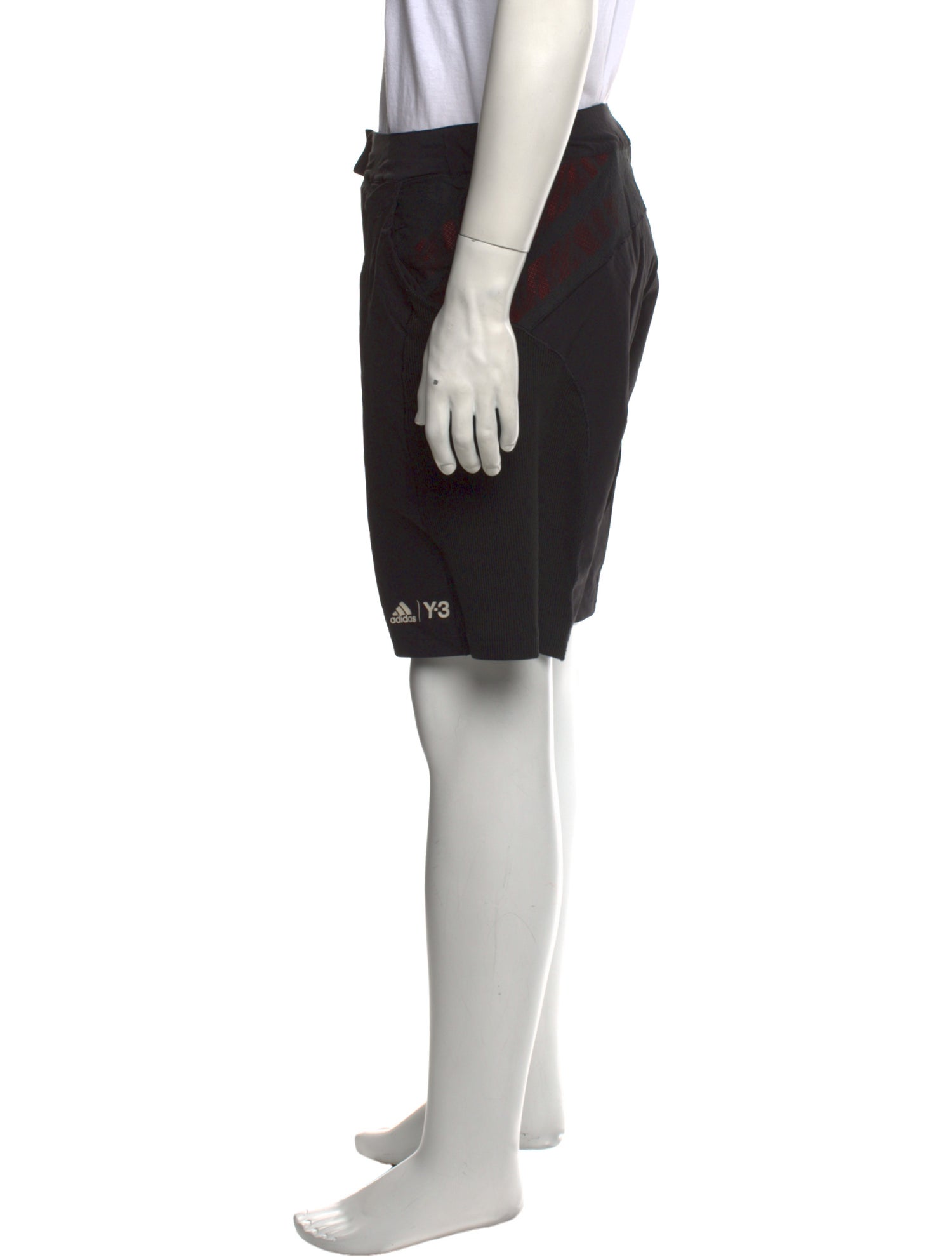 Y-3 x Adidas Graphic Print Flat Front Shorts