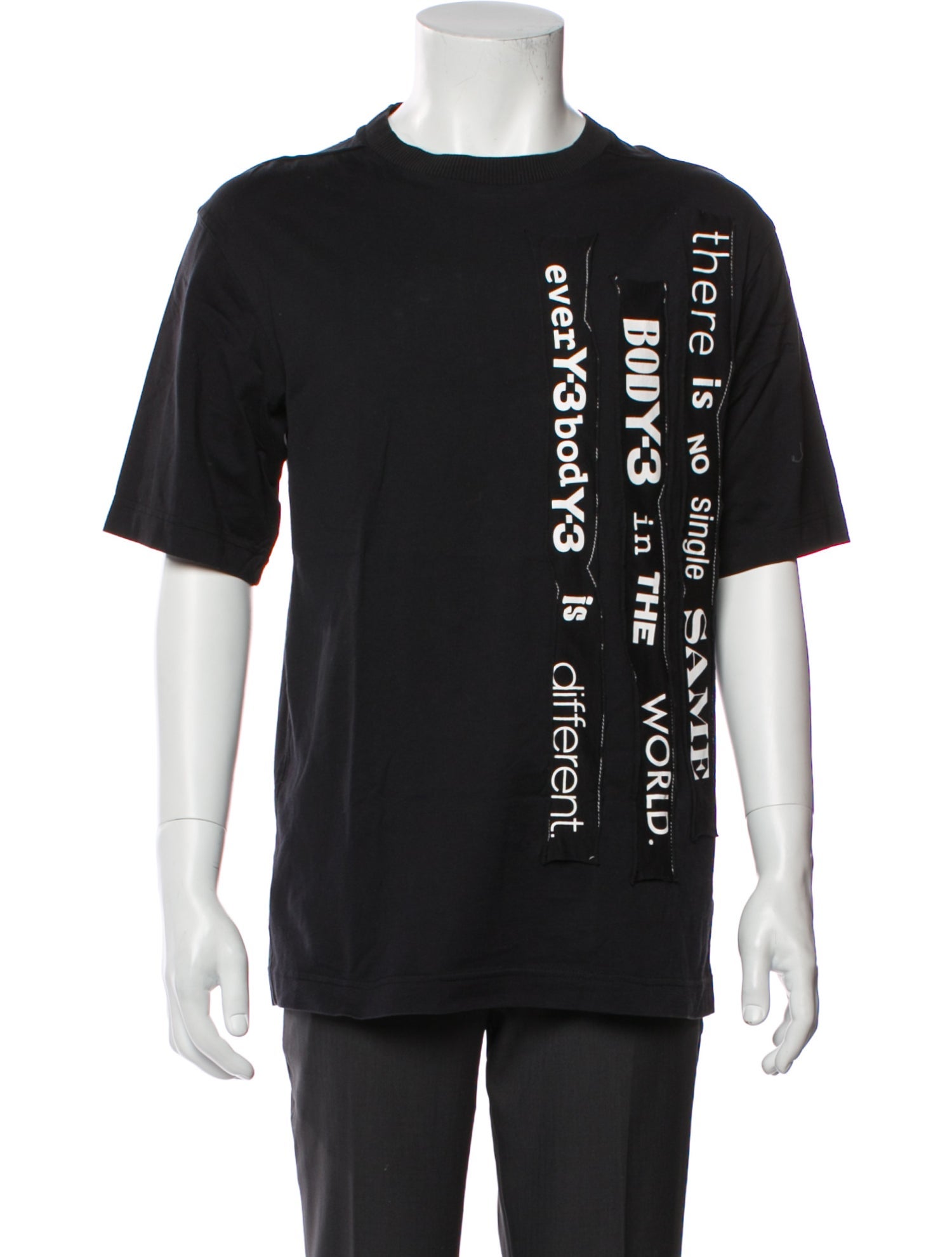 Y-3 x Adidas Graphic Print Crew Neck T-Shirt