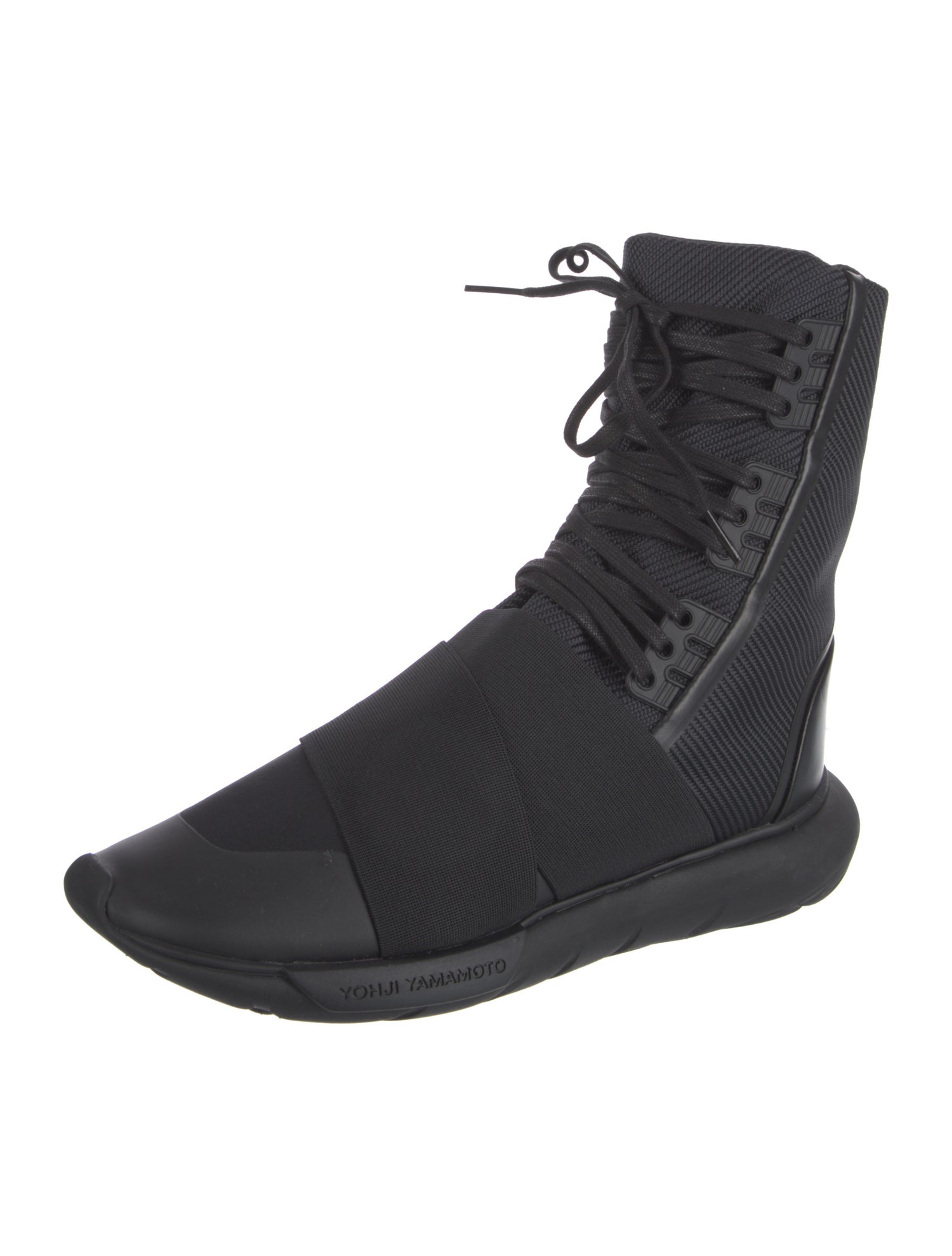Y-3 x Adidas Mesh Lace-Up Boots