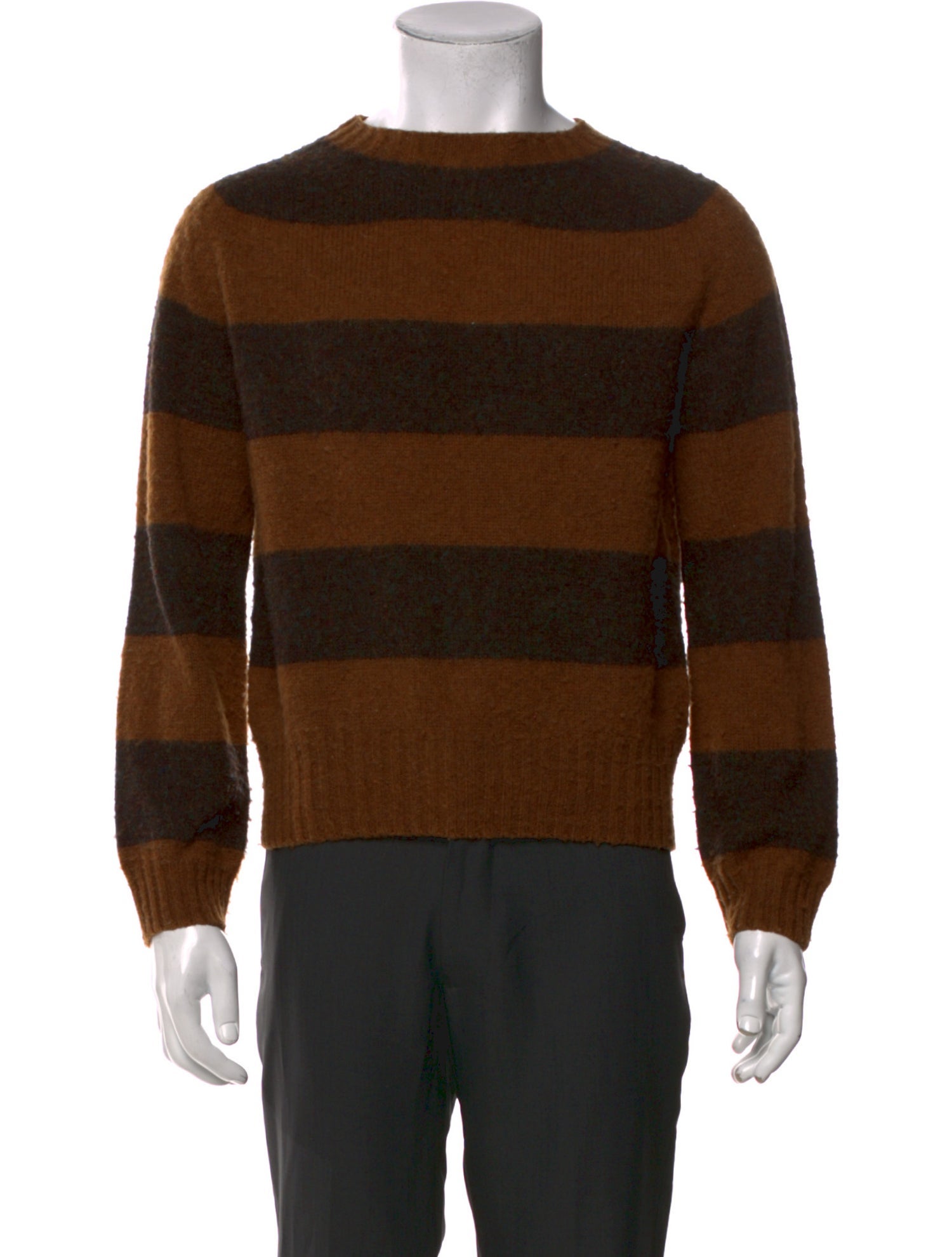 YMC Striped Crew Neck Pullover