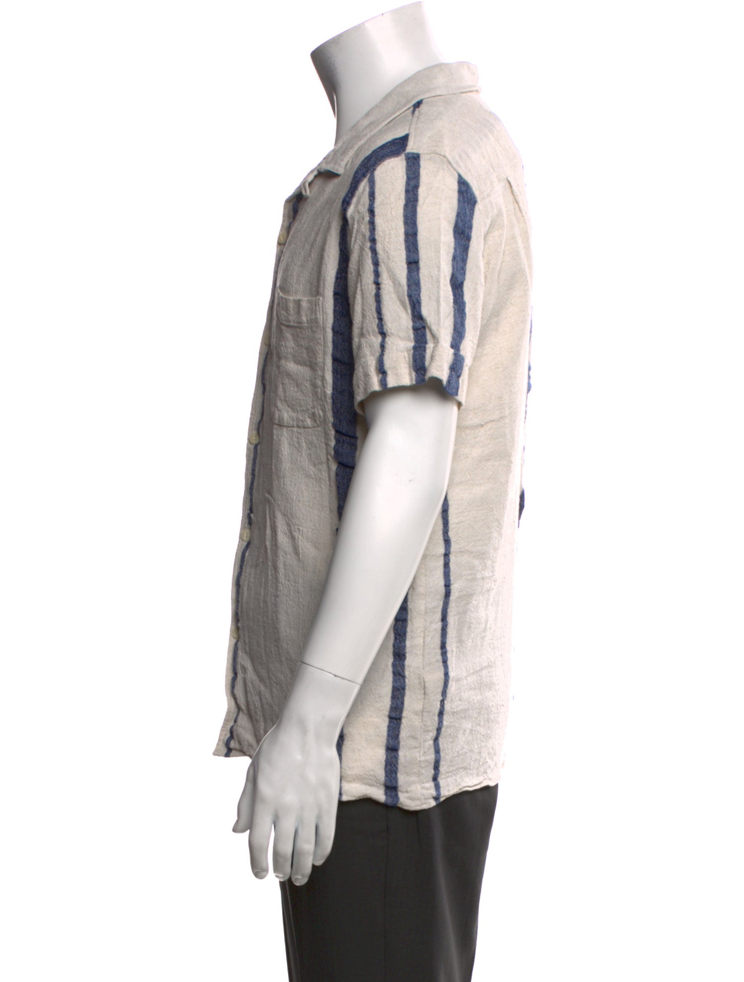 YMC Striped Short Sleeve Shirt