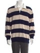 YMC Wool Striped Polo Sweater